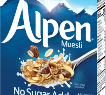 ALPEN NO ADDED SUGAR CEREAL 550g