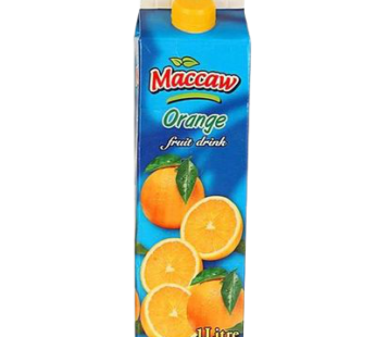 MACCAW FRUIT DRINK ORANGE 1L