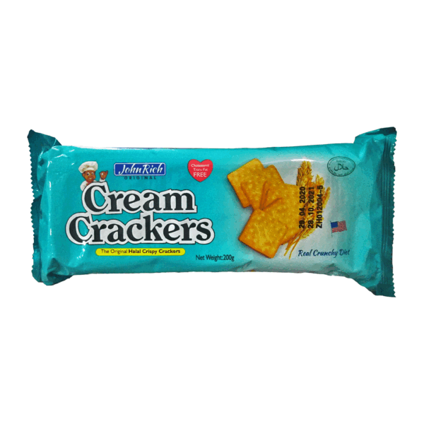 JOHN RICH CREAM CRACKERS 200G