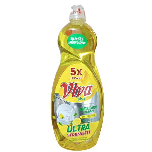 VIVA PLUS LEMONICIOUS DISHWASHING LIQUID 1000ml